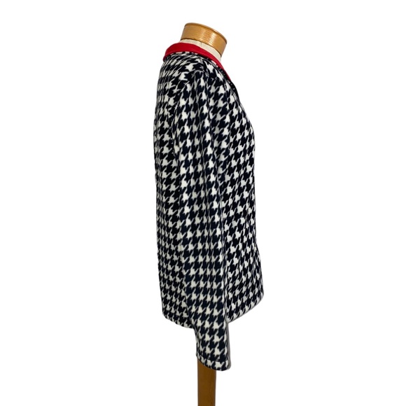 Kim Rogers Black White Check Fleece Jackets Small NWOT - Picture 5 of 7